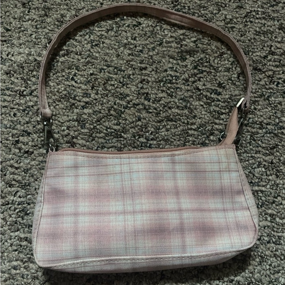 Plaid Pink Shoulder Bag